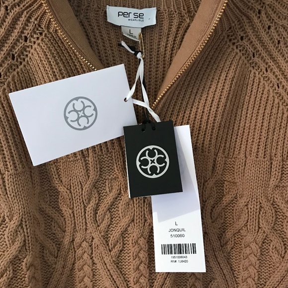 JONQUIL RAGLAN MOCK NECK SWEATER CARMELLO - Picture 6 of 6